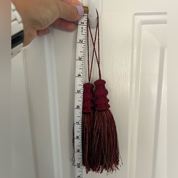 Burgundy Drapery Tassels 10 Inches - Picture 4 of 5